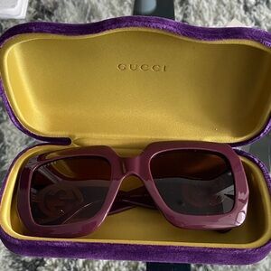 Gucci Burgundy Sunglasses